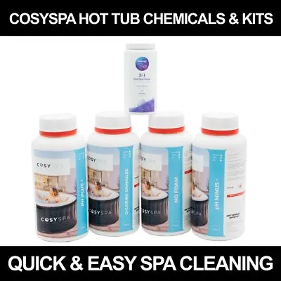 £11.99 • Buy CosySpa Hot Tub Chemicals | CLEANING KITS / CHLORINE / BROMINE / TEST STRIPS