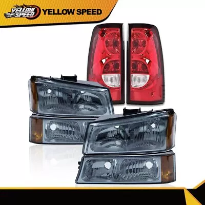 6Pcs Headlights &Tail Lights Assembly Fit For 03-06 Chevy Silverado 1500 2500 HD • $104.49