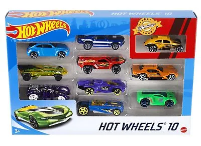 Hot Wheels Toy Cars & Trucks In 1:64 Scale Set Of 10Multipack Of Die-Cast Race • £12.94