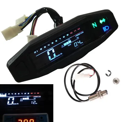 Scooter Motorcycle Dirt Bike LCD Digital Speedometer Odometer Carburetor Meter • $55.99