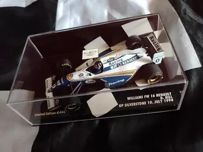 Ltd Edition Minichamps 1:43 Williams-Renault FW16 Damon Hill GP Silverstone 1994 • £14.95