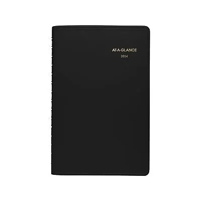 2024 AT-A-GLANCE 5  X 8  Daily Appointment Book Black (70-800-05-24) • $24.98