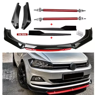 Front Bumper Lip Spoiler Body Kit+Side Skirt+Rear For Volkswagen Rabbit K+ • $99.99