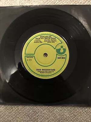 EDGAR BROUGHTON BAND – Apache Drop Out (1970) 7” Single . . . . UK Harvest Label • £5.20