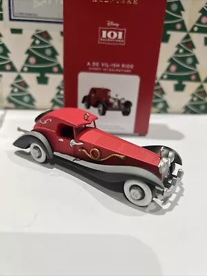 £14.99 • Buy A De Vil-Ish Ride 101 Dalmatians Christmas Disney Hallmark Keepsake Ornament NIB