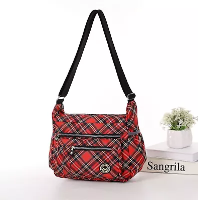 Season Design Crinkle Nylon S-Medium Messenger Cross Body Shoulder Woman Bag UK • £14.99