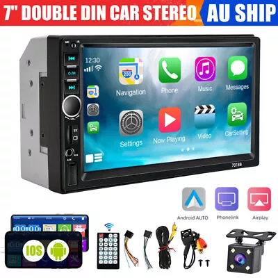 7  Double 2 DIN Bluetooth Head Unit Car Stereo Touch Screen Radio FM/TF/USB/AUX • $45.25