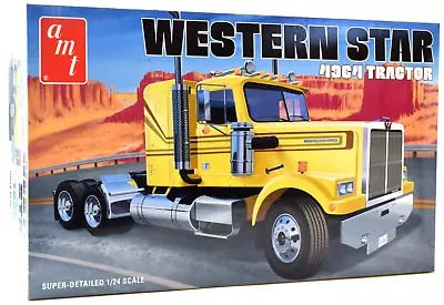 AMT Western Star 4964 Semi Tractor 1:24 Scale Plastic Model Truck Kit 1300 • $44.99