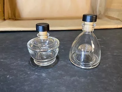 Vintage MOD DEP Clear Glass Bottles / Oil & Vinegar 10cl - 3.38 Oz • $25