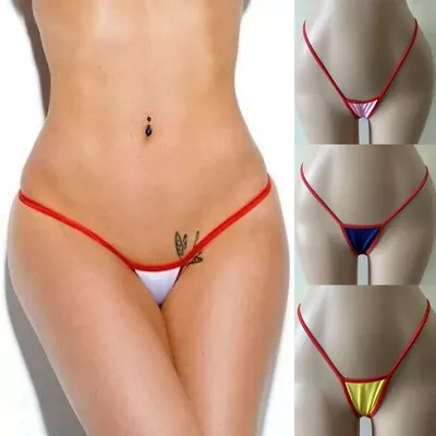 Sexy Womens G-String Underwear Thong Mini Low Rise Micro Panties Briefs Bikini • $10.99