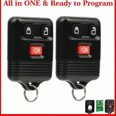 2X Keyless Entry Car Remote Control Key Fob Transmitter Alarm For Ford F150 F250 • $8.45