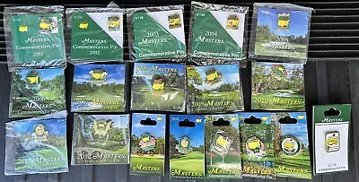 Augusta National Masters Commemorative Golf Pins 2001-2018 - Full Set - Mint! • $195