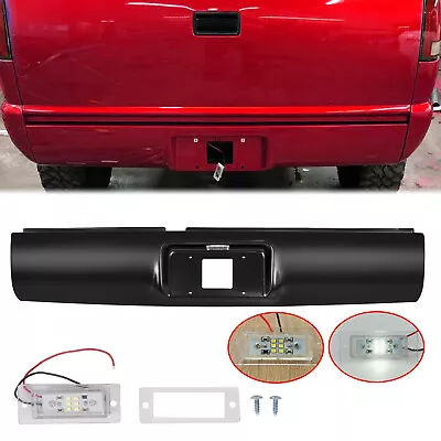 Rear Bumper Roll Pan W/ LED License Light For 1994-2003 Chevy GMC S10 Sonoma • $72.99