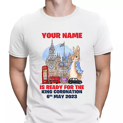 Personalised King Charles Coronation Union Jack Crown Adult Kids T-Shirts#60 • £7.99