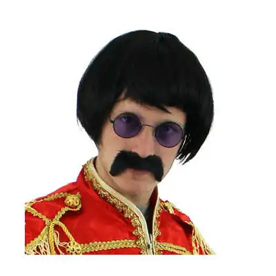 1960s Pop Sergeant Fancy Dress Wig Accessory Music Icon Sergeant Pepper Wig  • £9.99