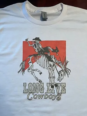 Long Live Cowboys T-Shirt Marlboro Horse Skeleton Tee • $16.99