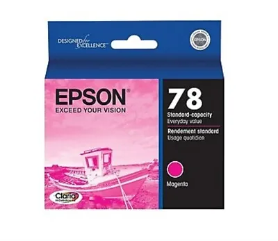 GENUINE Epson 78 T0783 Magenta Ink Cartridge New Factory Sealed  • $5.95