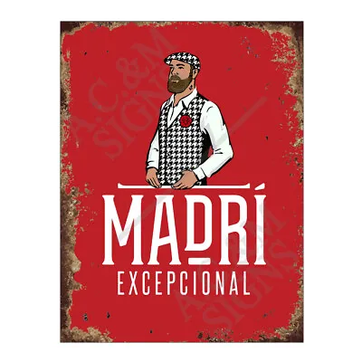 Metal Tin Sign Plaque Madri Beer Home Bar Man Cave Garage Shed Tiki Bar CM12647 • £4.95