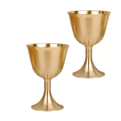 Vintage Wine Chalice Royal Chalice Vintage Metal Shot Glass Household Cup • $6.64