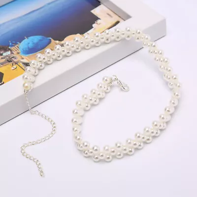 Fashion Ethnic Imitation Pearl Bohemia Women Choker Necklace Jewelry Gif-qi @_@ • £3.94