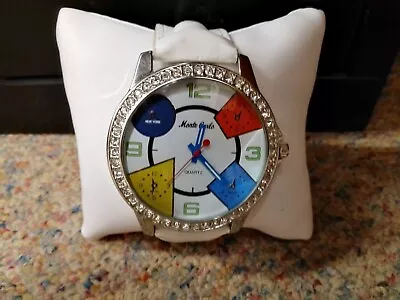 Monte Carlo Watch Time Zone Large Face Diamante Edging In Presentation Box • $46.63