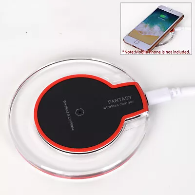 Qi Wireless Charger Speed Charging Pad Mat Receiver Apple IPhone 8 X Samsung • $9.99