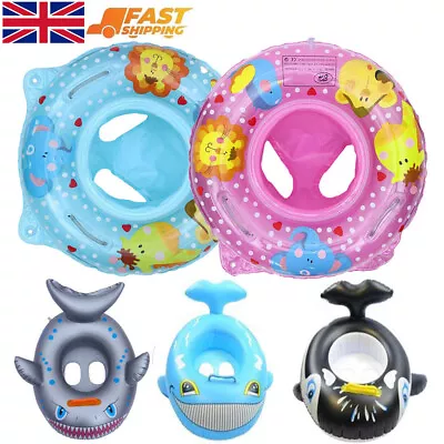 Baby Swimming Ring Inflatable Float Seat Toddler Kid Water Pool Swim Aid Toys UK • £5.99