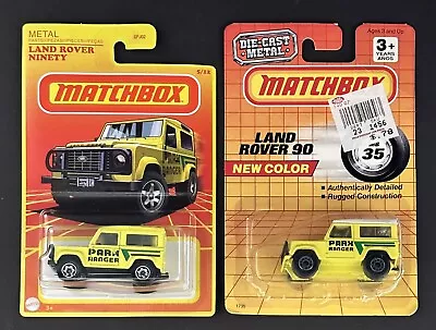 Matchbox Lot Of 2: Land Rover 90 “Retro” + Land Rover 90 (made 30 Years Apart) • $16.95