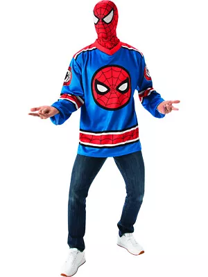 Marvel Spider-Man Comfort Fit Hockey Jersey Adult's Costume Standard Large 44 • $27.98