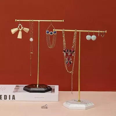 T-shaped Earrings Necklace Display Shelf Jewelry Stand Jewelry Storage Hanger • $15.61