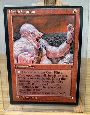 *** Miscut - Orcish Captain *** MTG - Fallen Empires #70 Vintage Magic • $6.99