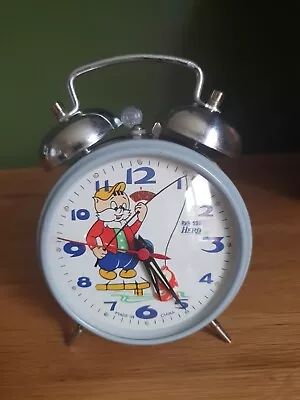 Vintage Hero Animated Moving Fish Cat Fishing Retro Alarm Clock • $63.15