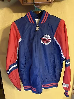 Vintage Minnesota Twins Genuine Stuff Nylon Zip Jacket YOUTH Size XL 18-20 • $24.50