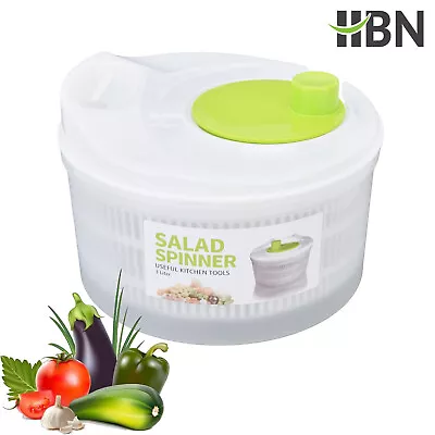 BN-LINK 3L Salad Spinner With Drain Quick And Easy Multi-Use Lettuce Spinner • $14.24