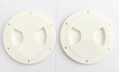 £16.35 • Buy 2 PCS Boat Deck Round Inspection Hatch Access Hole 152mm 6 INCH Deck Plate WHITE