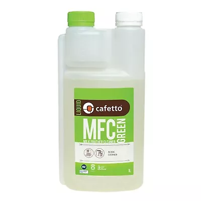 NEW CAFETTO MFC ORGANIC MILK FROTHER CLEANER GREEN 1 Litre Espresso Coffee Machi • $27.90