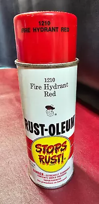 1973 Rust-oleum 1210 Fire Hydrant Red Spray Paint Can Untested Full • $49.95