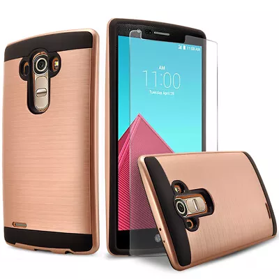 $12.09 • Buy For LG G4 & LG G3 Phone Case, Shockproof Cover+Screen Protector