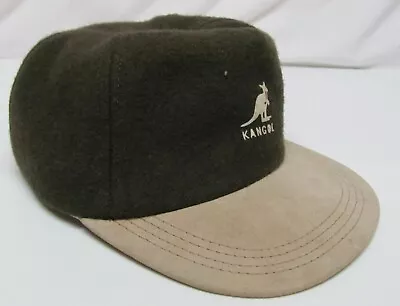 $12.94 • Buy Vintage Kangol Felt And Suede Baseball Style Cap Hat Adjustable Dark Green/Black