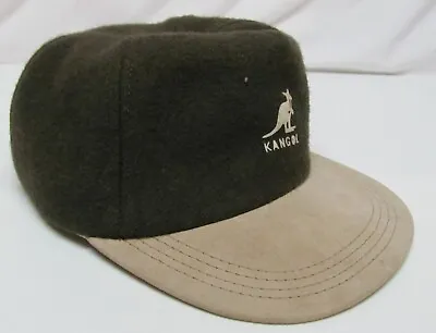 Vintage Kangol Felt And Suede Baseball Style Cap Hat Adjustable Dark Green/Black • $11.99
