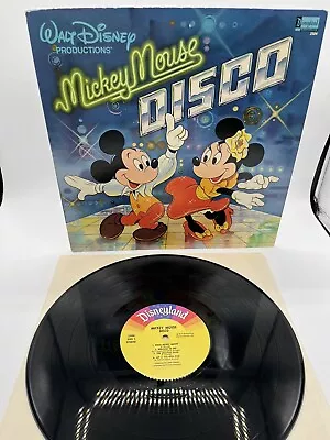 VTG Mickey Mouse Disco Vinyl LP 1979 Disneyland Records #2504 Tested Works 33RPM • $10