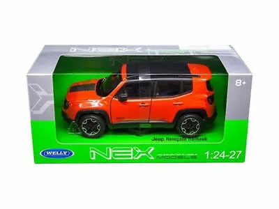 Jeep Renegade Trailhawk Orange 1:24 Diecast Model - Welly 24071OR • $32.95