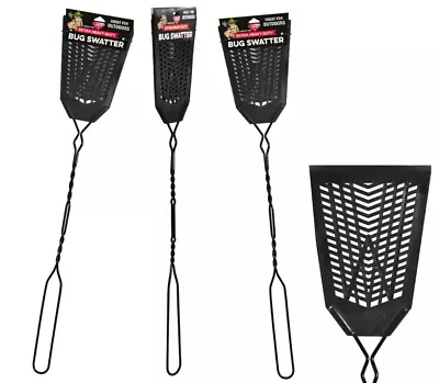 Heavy Duty Fly Swatter (3-Pack) H 21.88 In W 4.13 In D 0.25 In Steel Handle • $8.65