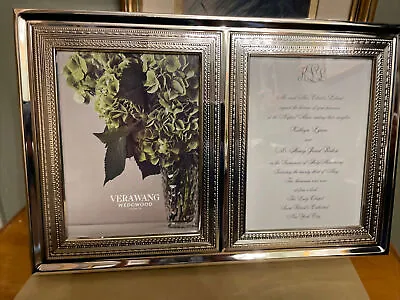 Vera Wang Wedgwood Wedding Collection Double Invitation Frame Silver  • $79.99