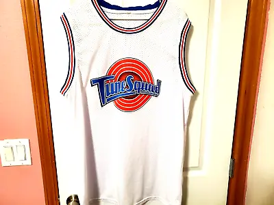 Vintage Michael Jordan Tune Squad Space Jam #23 XXL Stitched White Jersey • $29.99