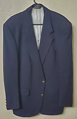 $32.65 • Buy Pinstripe Blue Silver Sport Coat Blazer Jacket Large CTWU