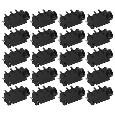 20 Pieces 3.5mm Audio Jack Connector 4 Pin Female Socket PJ320A Stereo • £6.49