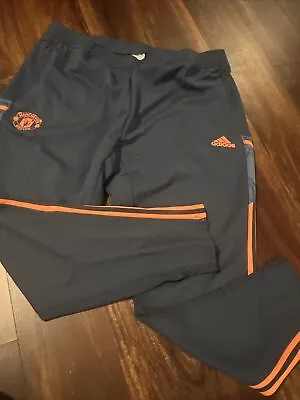 New Adidas Mens Manchester United Soccer Warmup Pants Size 2XL • $37.80