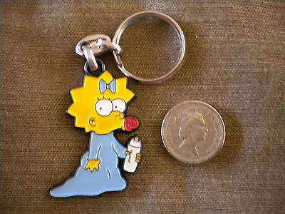 £4.50 • Buy  Large Enamel MAGGIE Simpson Keyring 