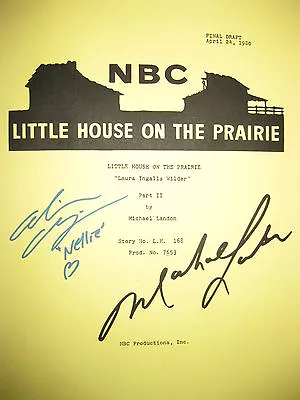 Little House On Prairie Signed TV Script Michael Landon Alison Arngrim Reprint  • $19.99